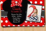 Customized Birthday Decorations Free Customized Minnie Mouse Birthday Invitations Template