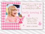 Customized First Birthday Invitations Pink Fairy Birthday Invitation Custom Any Age Girl 1st