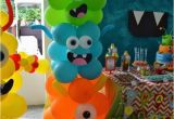 Cute Monster Birthday Party Decorations Awesome Balloon Decorations 2017