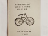 Cycling themed Birthday Cards Funny Bike Card Birthday Cards for A Cyclists by Ivyjoanhome