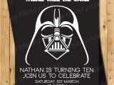 Darth Vader Birthday Invitations Darth Vader Birthday Invitations Star Wars by Heythereprints