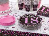 Decoration for 18th Birthday Party Pink Sparkling Celebration 18th Birthday Party Supplies