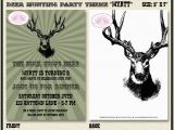Deer Hunting Birthday Invitations Deer Hunting Birthday Party Invitation Buck Elk Hunting Boy