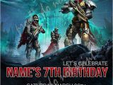 Destiny Game Birthday Card Personalized Photo Invitations Cmartistry Destiny the