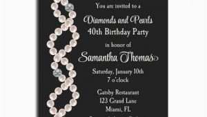 Diamonds and Pearls Birthday Invitations Diamonds and Pearls Invitation Printable Birthday