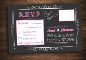 Digital Invitation Card for Birthday Baby Shower Girl Wedding Bridal Birthday Pink Rsvp Post