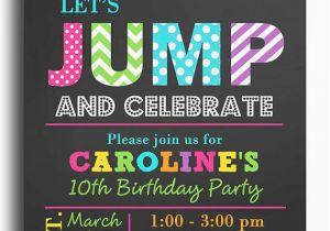 Digital Invitation Card for Birthday Best 25 Trampoline Birthday Party Ideas On Pinterest