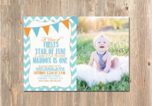 Digital Invitation Card for Birthday First Birthday Invitation Photo Digital Birthday Card Custom