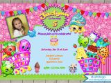 Digital Invitation Card for Birthday Shopkins Birthday Invitation Digital File