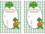 Dinosaurs Invitation for Birthday Dinosaur Birthday Printable