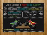 Dirt Bike Birthday Invitations Dirt Bike Invitation Boy Motorcross Invitation Birthday