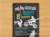 Dirt Bike Birthday Party Invitations Dirt Bike Invitation Motocross Birthday Invitation for Any