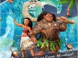 Disney Moana Birthday Card Disney Moana Party Invitation Ocean Maui Birthday Invite