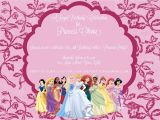 Disney Princesses Birthday Invitations Disney Party Invitations Template Resume Builder