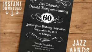 Diy 40th Birthday Invitations Vintage Adult Birthday Invitation Template Diy Printable