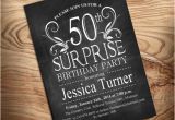 Diy 50th Birthday Invitations 50th Surprise Birthday Invitation Diy by Partyinkstudio