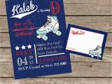 Diy Birthday Invitation Kits Diy Printable Vintage Roller Skating Birthday Invitation