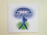 Dodgers Birthday Card Birthday Card Dodgers Word Search Dad Mom son Daughter