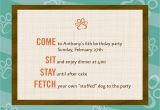 Dog themed Birthday Invitations Dog theme Birthday Invitations 12