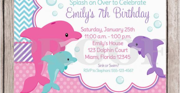 Dolphin Invitations Birthday Dolphin Birthday Party Invitation Ideas Bagvania Free