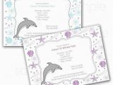 Dolphin Invitations Birthday Items Similar to Dolphin Birthday Party Invitation Beach