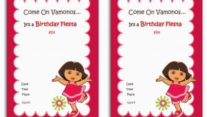 Dora Birthday Cards Free Printable Dora Birthday Invitations Birthday Printable