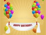 Download Happy Birthday Balloons Banner Happy Birthday Banner with Balloons Stock Vector