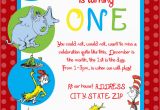 Dr Seuss 1st Birthday Party Invitations Dr Seuss First Birthday Party Invitation by Sdgraphicdesign