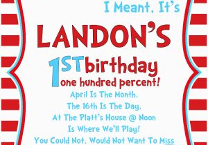 Dr Seuss Birthday Invitations Photo Dr Seuss Birthday Invitations Wording Drevio Invitations