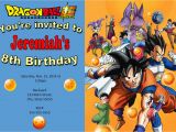 Dragon Ball Z Birthday Invitations Dragonball Z Invitation Dragonball Birthday