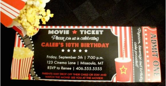 Drive In Movie Birthday Party Invitations Drive In Movie Birthday Party Moms Munchkins