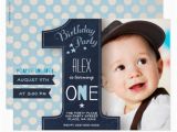 E Invite for First Birthday First Birthday Party Invitation Boy Chalkboard Zazzle Com