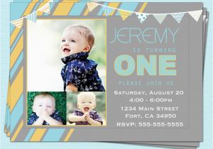 E Invites for First Birthday 6 Best Images Of Boy 1st Birthday Invitations Printable