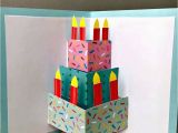 Easy Pop Up Cards for Birthdays Easy Pop Up Birthday Card Diy Birthday Cards Pinterest