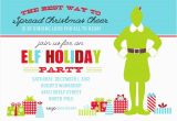 Elf Birthday Party Invitations Buddy the Elf Christmas Party Printable Invitation