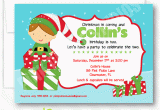 Elf Birthday Party Invitations Elf Boy Personalized Party Invitation