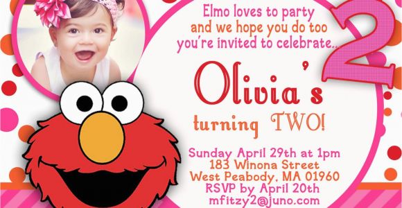 Elmo 2nd Birthday Invitations Hannah 2nd Birthday On Pinterest Sesame Street Party