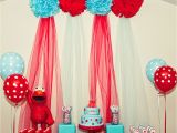 Elmo Decorations for 2nd Birthday Party Kara 39 S Party Ideas Red and Turquoise Elmo Party Sesame