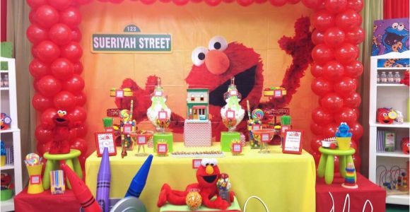 Elmo First Birthday Decorations Elmo Sesame Street Birthday Quot Elmo 1st Birthday Party