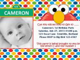 Elmo Photo Birthday Invitations Free Printable Elmo 1st Birthday Invitations Template