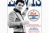 Elvis Birthday Invitations Elvis Birthday Party Invitations Paperstyle