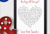 Experience Birthday Gifts for Husband How Long Will I Love You Romantic Personalised Birthday