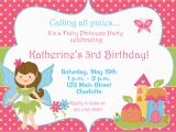 Fairy themed Birthday Invitation Fairy Princess Party Birthday Invitation by thebutterflypress