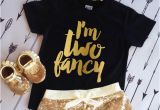 Fancy Birthday Gifts for Him 2nd Birthday Shirt I 39 M Two Fancy Birthday Girl Shirt Im so