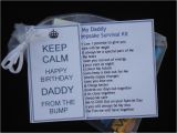 Father to Be Birthday Card Dad to Be Birthday Card Present Gift From the Bump Mum to