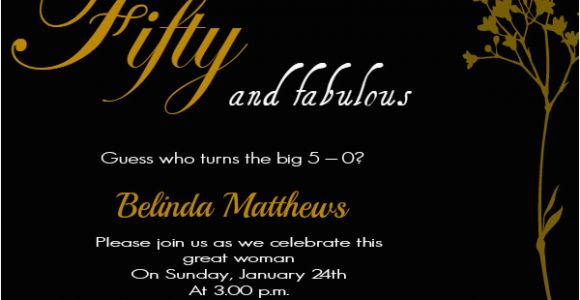 Fifty Birthday Invitation Wording 50th Birthday Invitation Wording Samples Wordings and