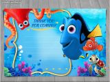 Finding Nemo Birthday Invitation Template Finding Dory Thank You Card Instant Download Finding Nemo