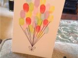 Fingerprint Birthday Cards Fingerprint Balloon Birthday Card
