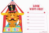 First Birthday Circus Invitations 1st First Birthday Circus Fisher Price Party Supplies