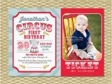 First Birthday Circus Invitations Circus First Birthday Invitation Circus Birthday Invite